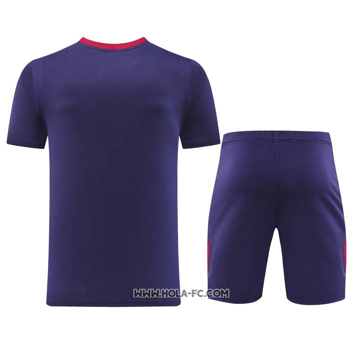Chandal del Inglaterra 2024-2025 Manga Corta Purpura - Pantalon Corto